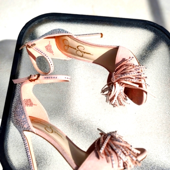 Jessica Simpson pink rhinestone heel - Picture 4 of 6